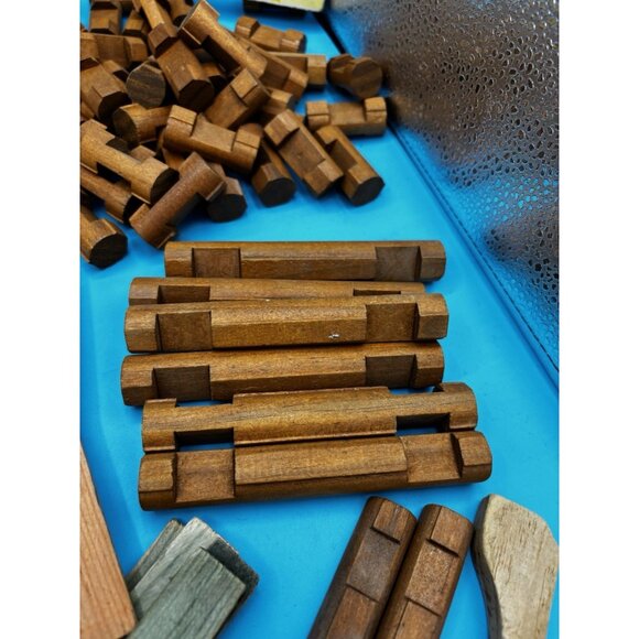 Vintage 1978 Playskool Lincoln Logs Set Sheriff Restaurant Saloon INCOMPLETE - Picture 9 of 12